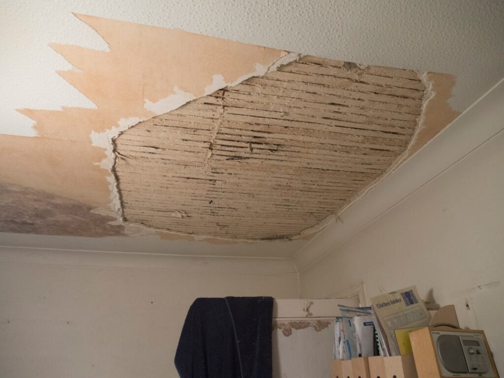 Burst Pipe in the Ceiling