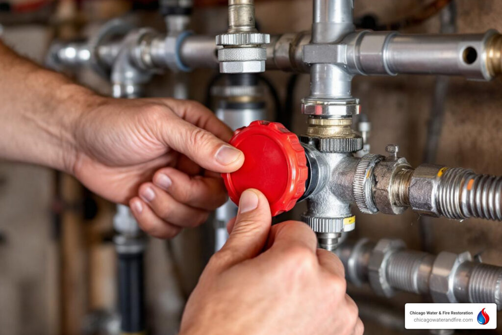 turning off main water shut-off valve - how do you turn off the water to the house