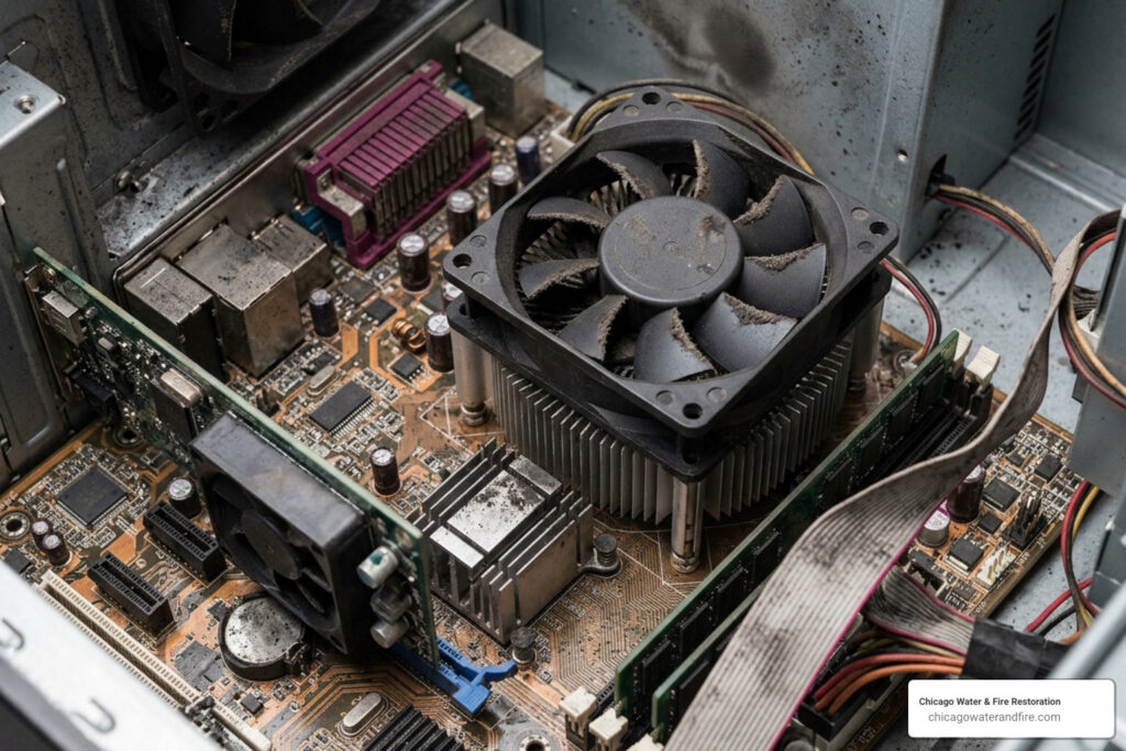 smoke damaged electronics